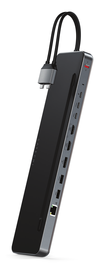 Satechi Dual Dock Stand - Docking Station with NVMe SSD Enclosure (ST-DDSM)