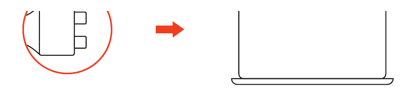 Dual Dock Stand - Docking Station with NVMe SSD Enclosure (ST-DDSM) setup diagram showing both USB-C host connectors being connected to a laptop