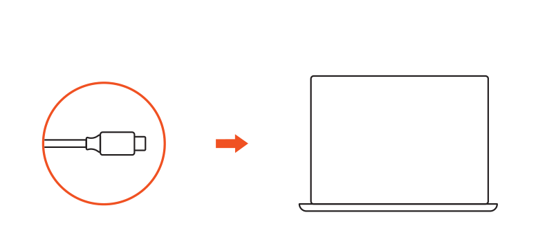 Type-C Multimedia Adapter (ST-TCMM8PAS / ST-TCMM8PAM) setup diagram: connect the adapter to a laptop