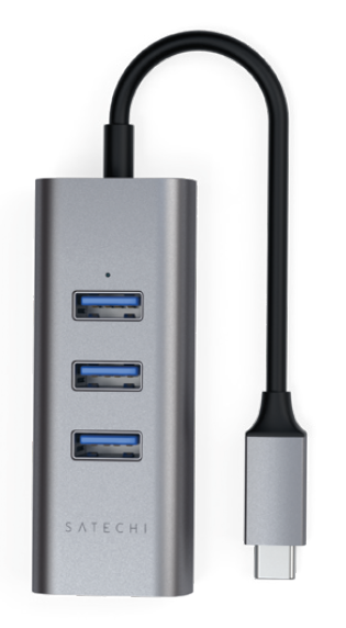 Satechi Type-C 2-in-1 USB Hub with Ethernet