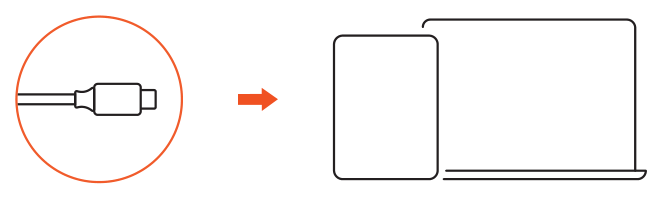 Type-C 2-in-1 USB Hub with Ethernet (ST-TC2N1USB31AS / ST-TC2N1USB31AM) setup diagram: connect the hub to a laptop or tablet