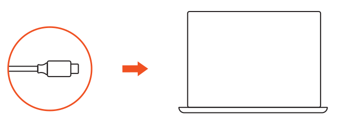 USB-C Hybrid Multiport Adapter (ST-UCHSEM / ST-UCHSEK) setup diagram: connect the adapter to a laptop
