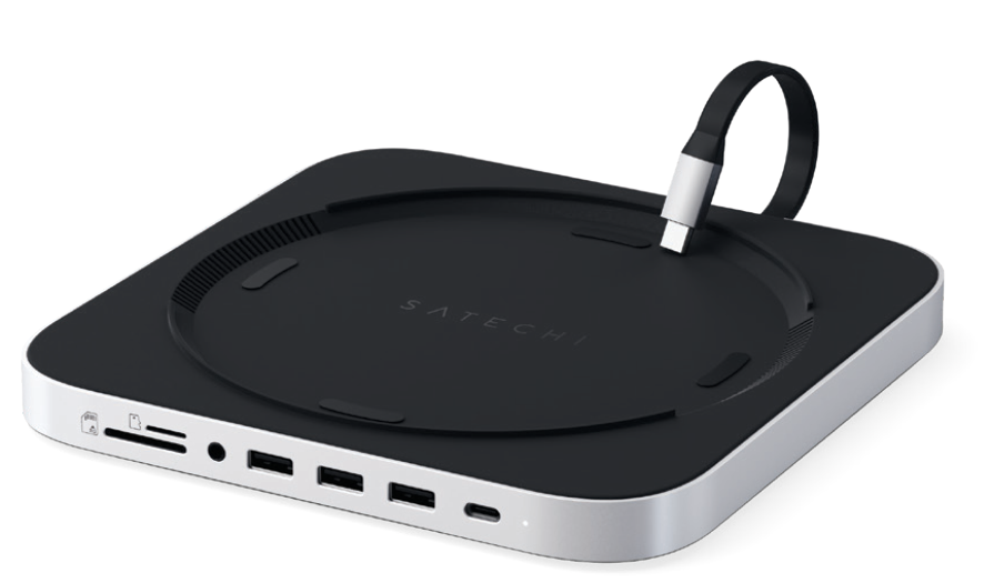 Satechi Type-C Aluminum Stand & Hub for Mac Mini
