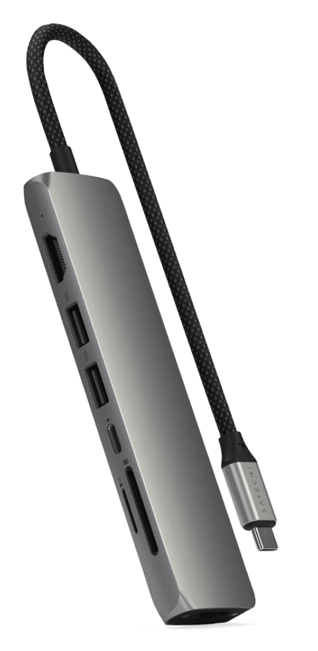 Satechi 7-in-1 USB-C Slim Multiport Adapter with Ethernet