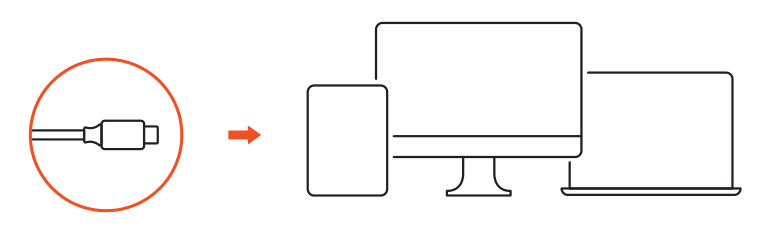 7-in-1 USB-C Slim Multiport Adapter with Ethernet (ST-P7SM / ST-P7SS / ST-P7SK) setup diagram: connect the USB-C cable to a tablet, monitor or laptop