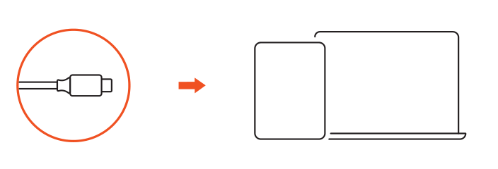 USB-C Slim Multi-Port with Ethernet Adapter (ST-UCSMA3K / ST-UCSMA3S / ST-UCSMA3M) setup diagram: connect the adapter to a laptop or tablet