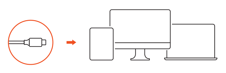 Slim Aluminum Type-C Multi-Port Adapter (ST-SCMA2K) setup diagram: connect the adapter to a USB-C host device