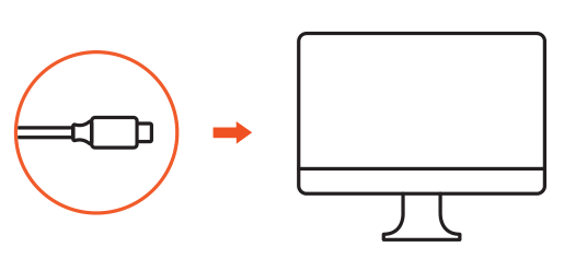 USB-C Slim Dock for 24" iMac (ST-UCISDS / ST-UCISDB) setup diagram: connect the dock to a computer with the included USB-C cable