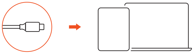 Aluminum Type-C to Gigabit Ethernet Adapter (ST-TCENS / ST-TCENM) setup diagram: connect the adapter to a laptop or tablet