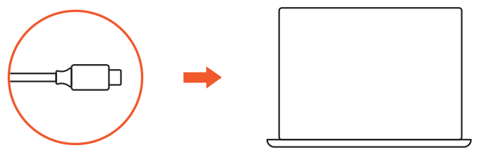 Type-C Multi-Port Adapter 4K with Ethernet V2 (ST-TCMA2S / ST-TCMA2M / ST-TCMA2G) setup diagram: connecting the USB-C connector to a laptop