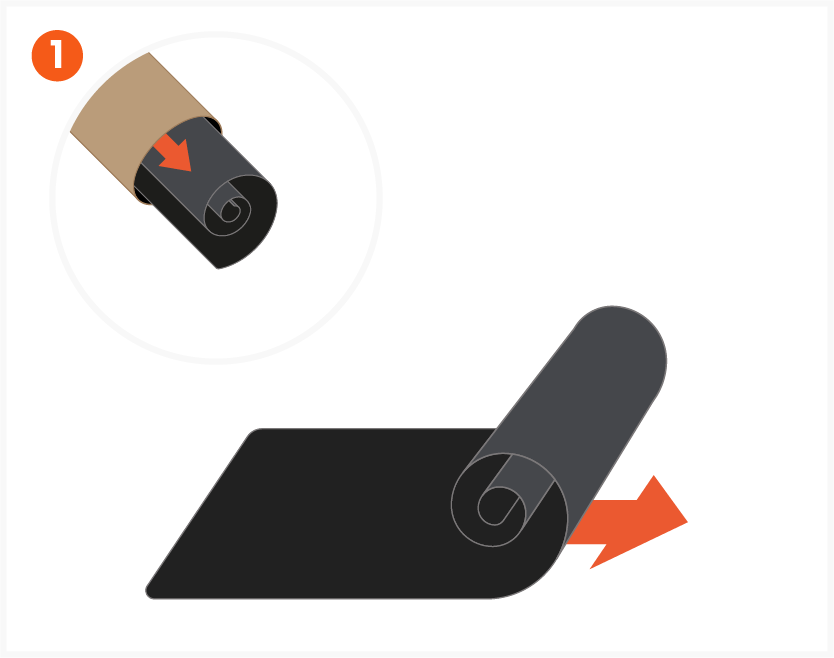 Vegan-Leather Premium Desk Mat (ST-LPDMK ST-LPDMN ST-LPDMB AP-LPDMU) Quick Start Guide step 1: Unroll the Desk Mat