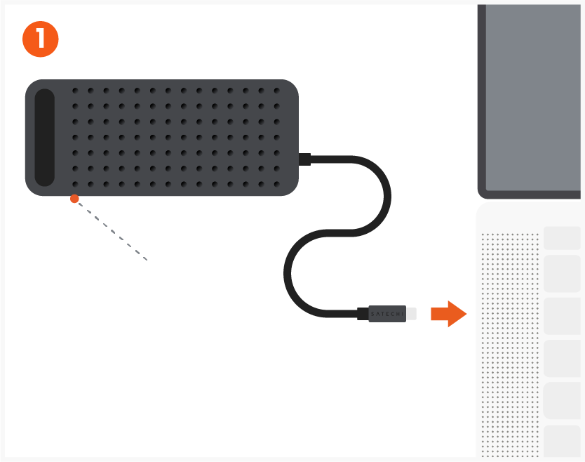 ExtendView™ USB4 Dual HDMI Multiport Adapter (ST-PU4EVC) Quick Start Guide step 1: Connect to Your Computer